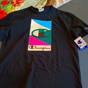 Champion Black T-shirt SZ:LG